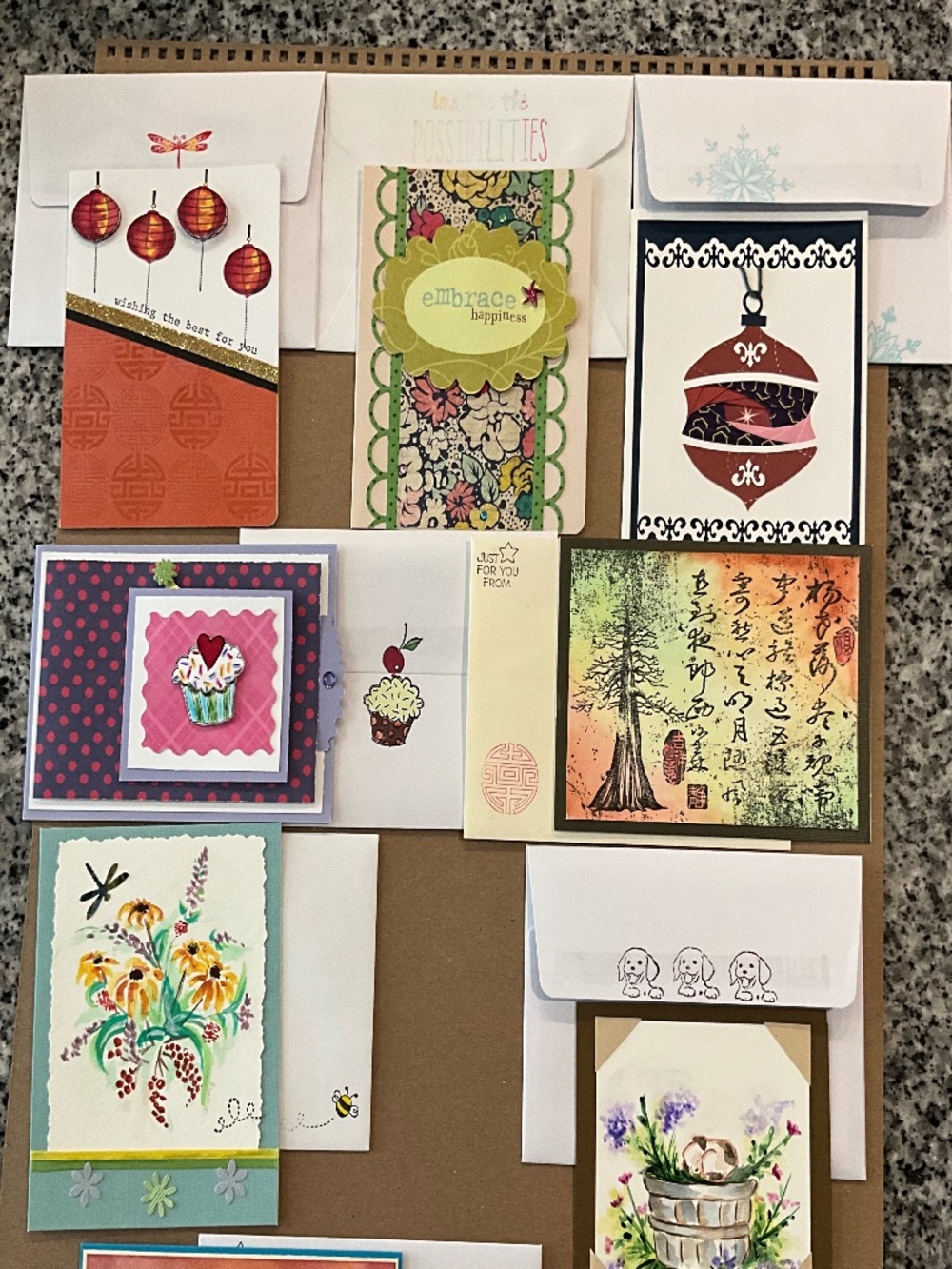 New! Handcrafted Designer Notecards